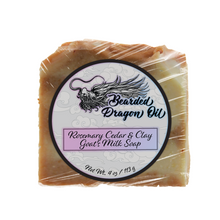 Load image into Gallery viewer, Rosemary Cedar &amp; Clay Goat&#39;s Milk Soap
